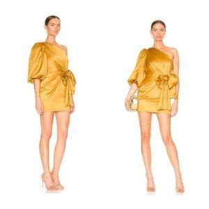 Lovers + Friends Kennedy Mini Dress in Mustard Yellow Size S